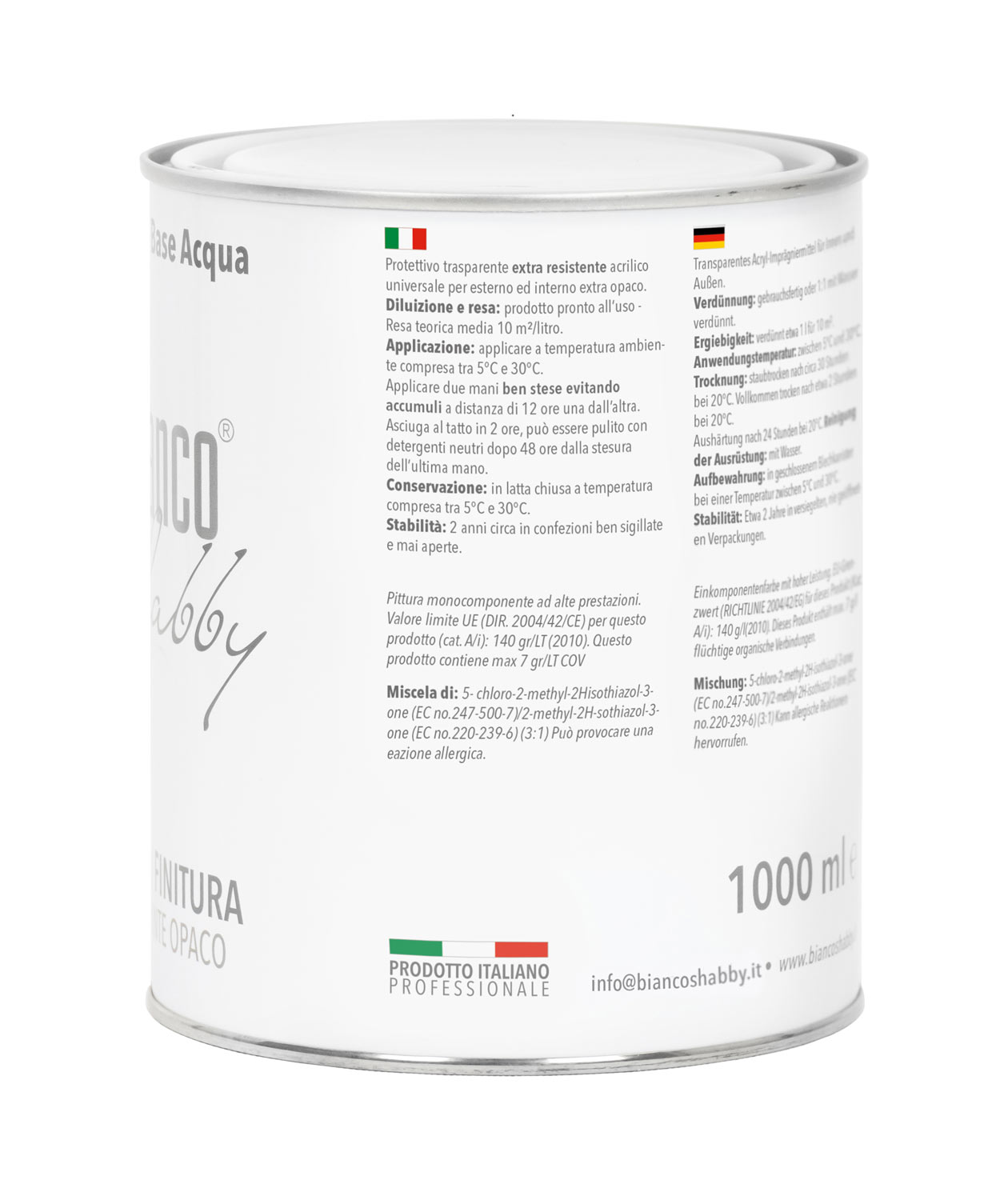 Fondo/finitura Shabby extra resistente opaca