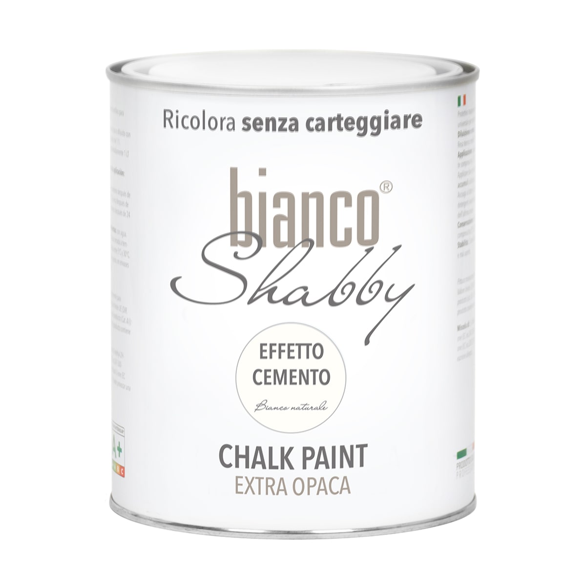Chalk Paint Industrial Effetto Cemento Bianco Naturale - biancoShabby®