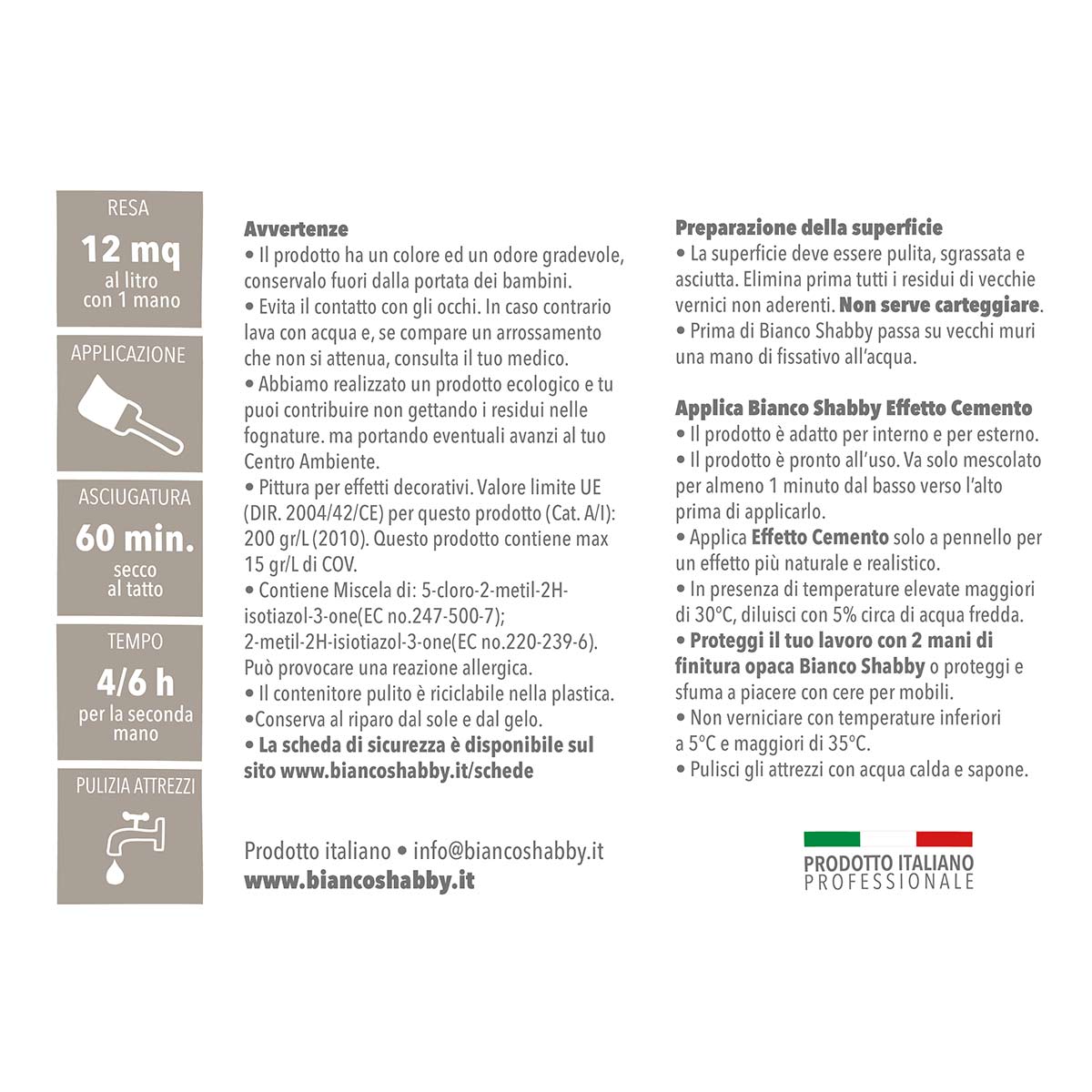 Vernice cemento industrial bianco naturale bianco shabby