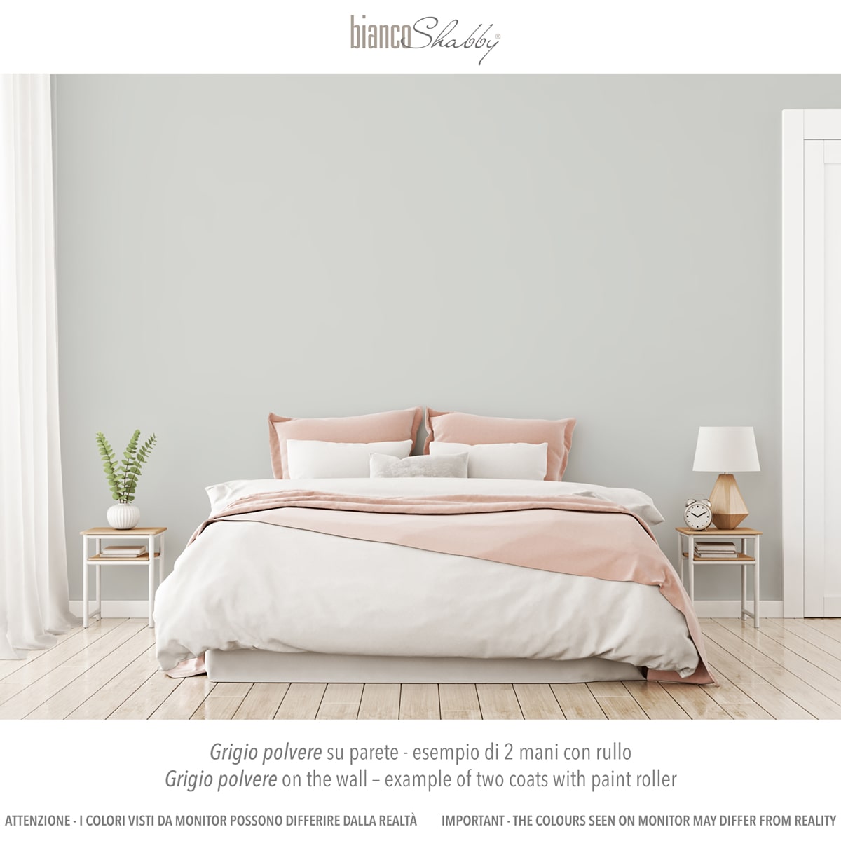 Parete Muro con chalk paint Grigio Polvere Parete Muro con chalk paint Grigio Polvere
