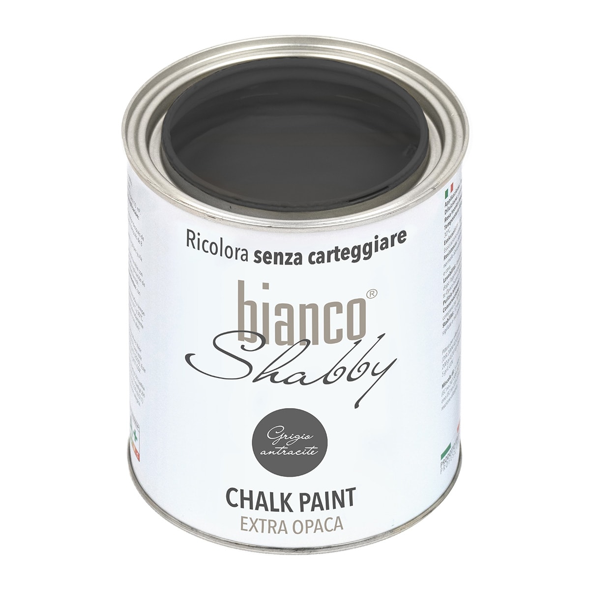 Chalk Paint Ecologica Grigio Antracite 100% Italiana - biancoshabby®