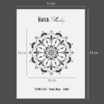Stencil Professionale bianco shabby