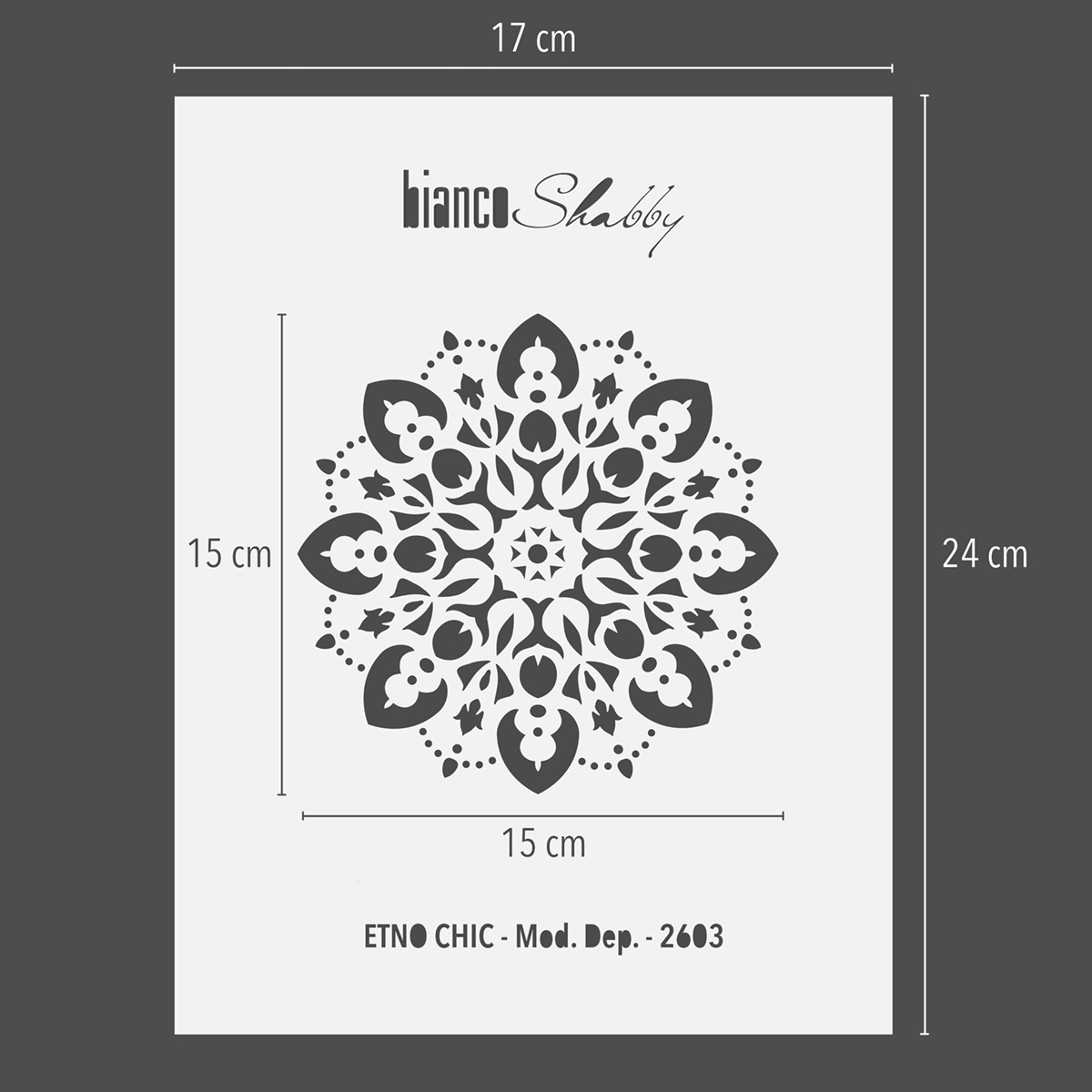 Stencil Professionale bianco shabby Stencil Professionale bianco shabby