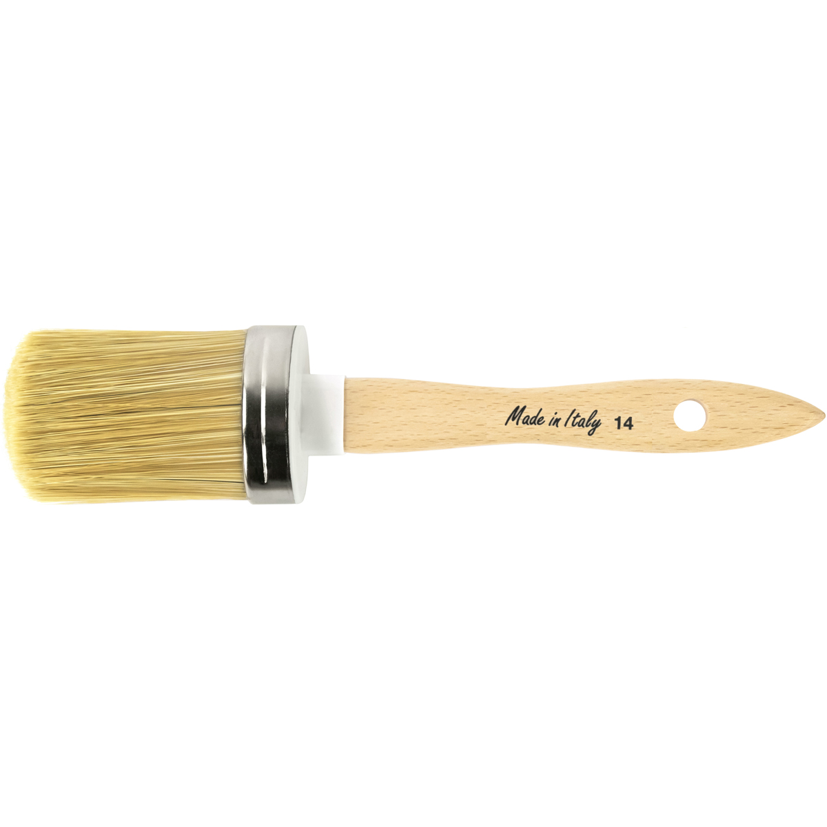 biancoShabby® Pennello Ovalino Professionale per chalk Paint e cera
