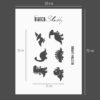 Stencil Dinosauri Bambini – 6 Soggetti: T-Rex, Triceratopo, Stegosauro e altri | bianco Shabby® | Stencil Professionale 50x70 cm - Thumbnail Image 3